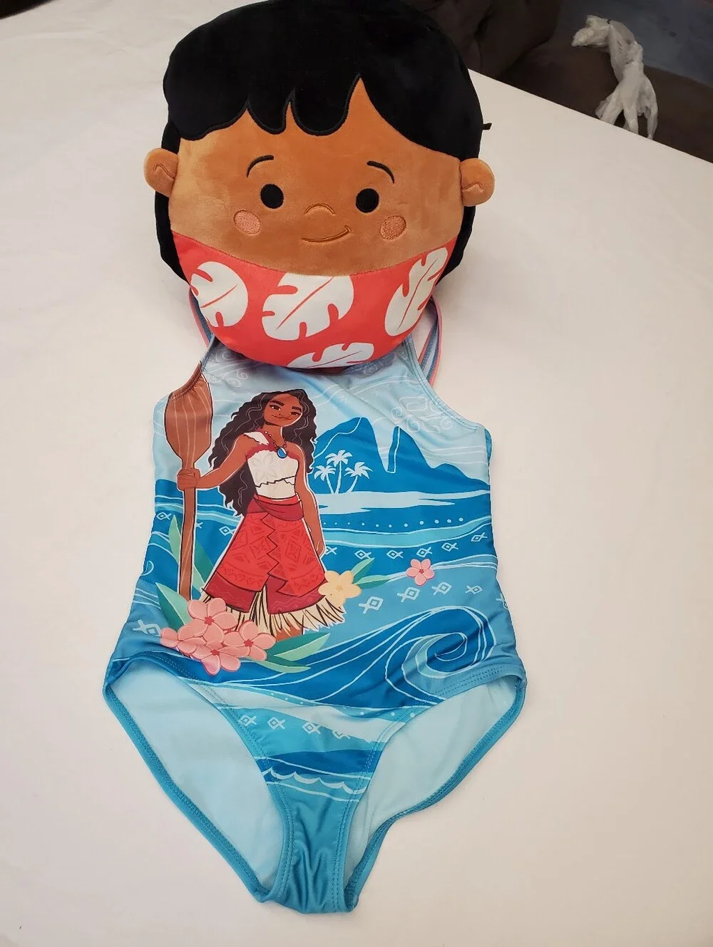 Disney Moana Bundle -  Swimsuit Sz 7/8 + Moana Plush Bundle 🌺